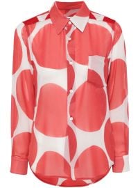 Comme Des Gargons Bold polka dot print shirt at Farfetch