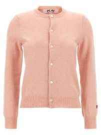 Comme Des Garons Play 39Small Heart39 Cardigan BALTINI at Baltini