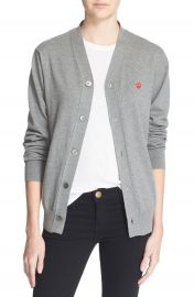 Comme des Gar  ons PLAY Cotton Cardigan at Nordstrom