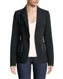 Compact Crepe Blazer Jacket at Bergdorf Goodman