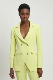 Compact Stretch Double Breasted Blazer at Karen Millen