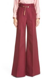 Concert High Waist Flare Wide Leg Wool Blend Pants at Nordstrom