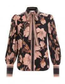 Concert Peonies Shirt Black Peonies Online  Zimmermann at Zimmermann