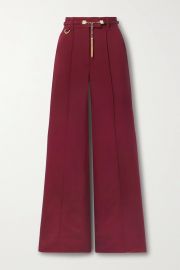 Concert chain-embellished wool-blend flared pants at Net a Porter