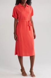 Connected Apparel Waist Tie Dress at Nordstrom Rack