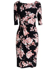 Connected Floral-Print Sheath Dress  Reviews - Dresses - Women - Macys at Macys