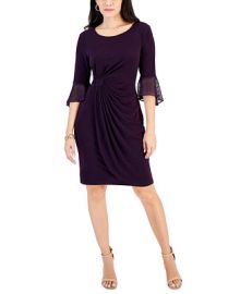 Connected Petite 34-Flounce-Sleeve Sheath Dress - Macys at Macys