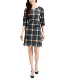 Connected Plaid Sheath Dress Reviews - Dresses - Women - Macys at Macys