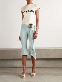 Conner Ives Mother of Pearl Shell Belt Capri Pants at Net a Porter
