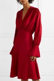 Connie gathered crepe dress at Net A Porter