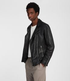 Conroy Leather Biker Jacket at All Saints