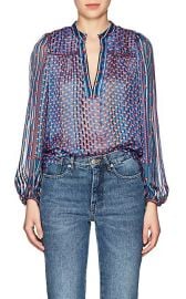 Constance Silk Chiffon Peasant Blouse at Barneys