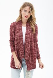 Contemporary Marled Shawl Collar Cardigan  LOVE21 - 2000121117 at Forever 21