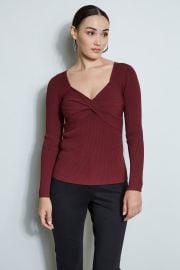 Contour Twist Sweater Elie Tahari at Elie Tahari