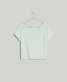 Contrast-Bib Crop Tee at Madewell