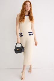 Contrast Braided Midi Knit Dress by Endless Rose Rent the Runway at Rent the Runway