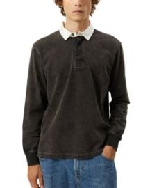 Contrast Collar Long Sleeve Polo at Bloomingdales
