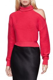 Contrast Cutout Turtleneck at Nordstrom Rack