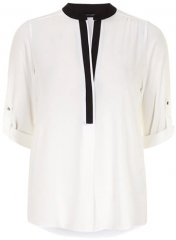 Contrast Placket Shirt at Dorothy Perkins