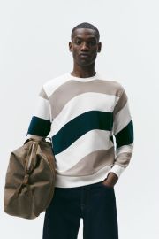 Contrast Print Sweatshirt at Zara