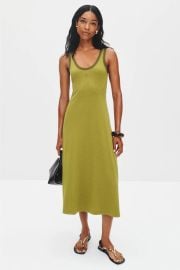 Contrast Rib Tank Dress by Rosetta Getty Rent the Runway at Rent the Runway