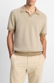 Contrast Trim Johnny Collar Polo Sweater at Nordstrom Rack