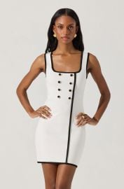 Contrast Trim Knit Mini Dress at ASTR The Label