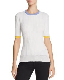 Contrast Trim Knit Tee Derek Lam 10 Crosby at Bloomingdales