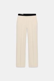 Contrast Waist Straight Leg Pants Set at Zara