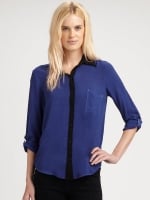 Contrast collar shirt by Splendid at Saks at Saks Fifth Avenue