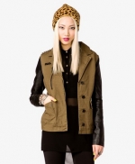 Contrast sleeve jacket like Spencers at Forever 21