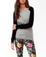 Contrast sleeve sweater by Forever 21 at Forever 21