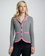 Contrast trim jacket by Autumn Cashmere at Neiman Marcus