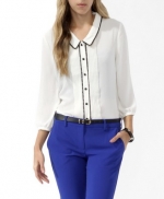 Contrast trim shirt from Forever 21 at Forever 21