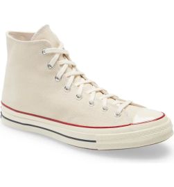 Converse Chuck Taylor All Star 70 High Top Sneaker in Parchment Garnet Egret at Nordstrom