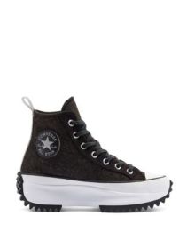 Converse Run Star Hike Hi Black Ice sneakers in black at ASOS