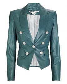 Cooke Leather Dickey Blazer at Intermix