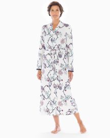 Cool Nights Printed Robe Euphoric Floral Ivory at Soma