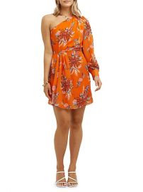 Cooper Street Rose One-Shoulder Long-Sleeve Mini Dress  TheBay at The Bay