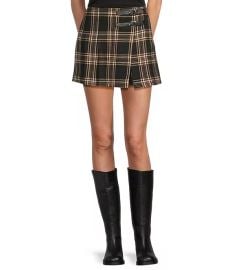 Copper Key Plaid Buckle Mini Skirt Dillardx27s at Dillards