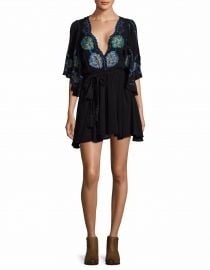 Cora Embroidered Mini Dress by Free People at Lord and Taylor