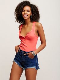 Coral We The Free Time Out Tank in Coral at Free People