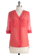 Coral shirt at Modcloth at Modcloth