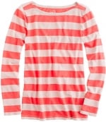 Coral striped tee at JCrew at J. Crew