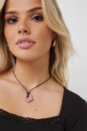 Cord Necklace with Daisy Pendant Ardene at Ardene