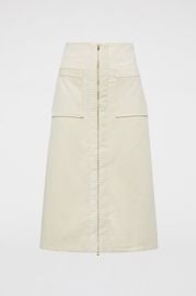 Cord Skirt Cream Scanlan Theodore US at Scanlan Theodore