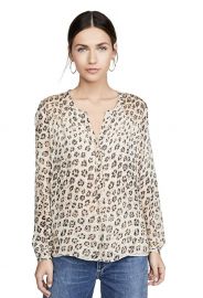 Cordell Smocked Leopard Blouse by Joie at Amazon