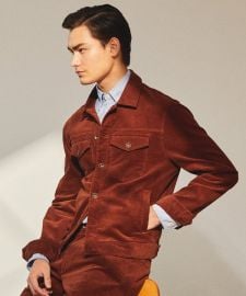 Corduroy Dylan Jacket in Rust - Todd Snyder at Todd Snyder