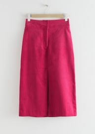 Corduroy Front Split Midi Skirt at & Other Stories