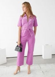 Corduroy Knot Belt Jumpsuit at & Other Stories